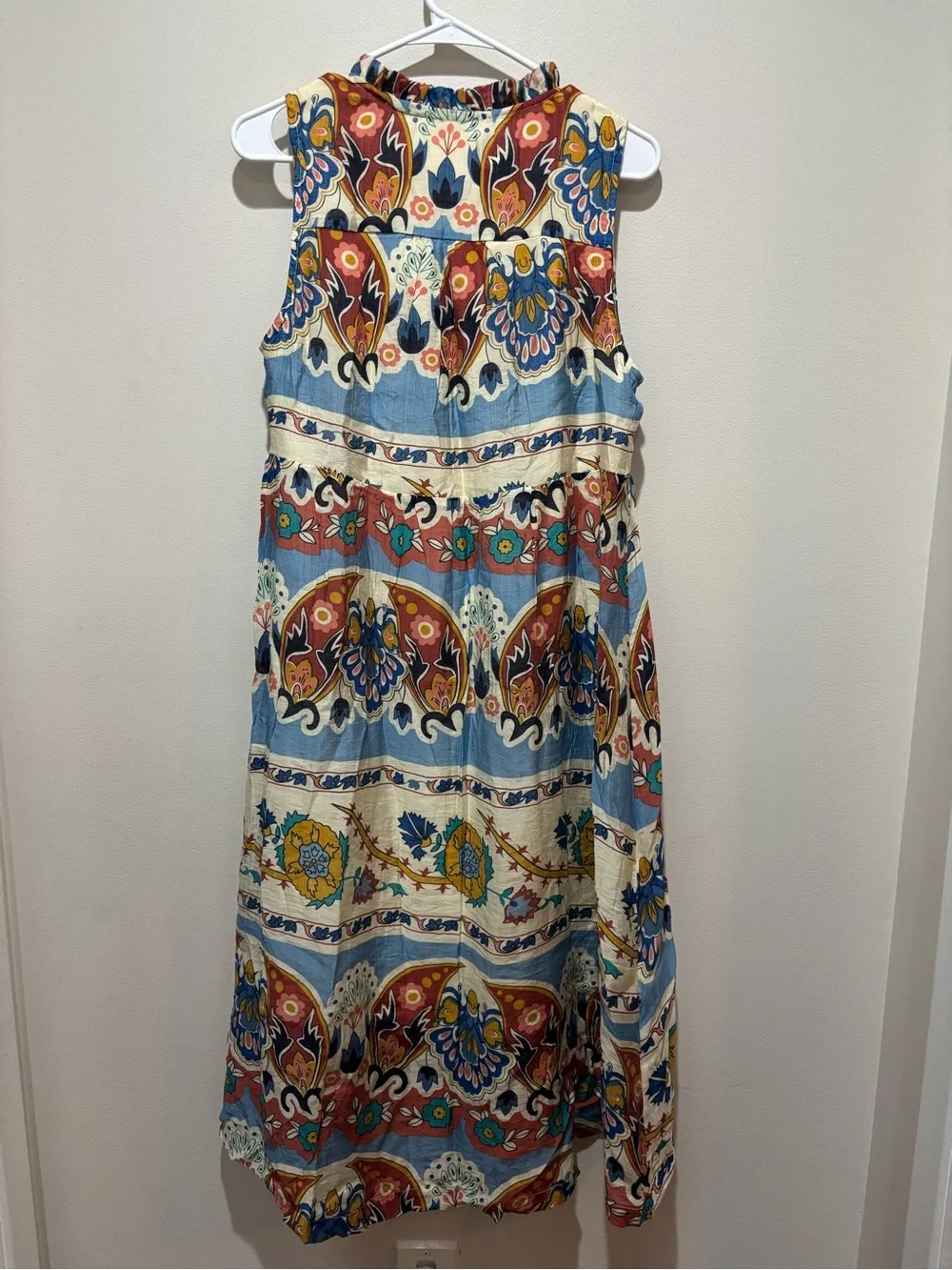 Umgee Colorful Paisley Midi Dress Boho Floral Romantic Enchanted Viscose Whimsy - Picture 12 of 14